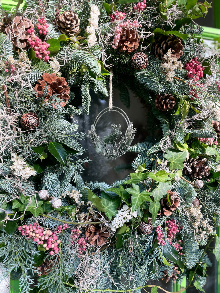 Festive Forest Rustic Christmas Wreath 