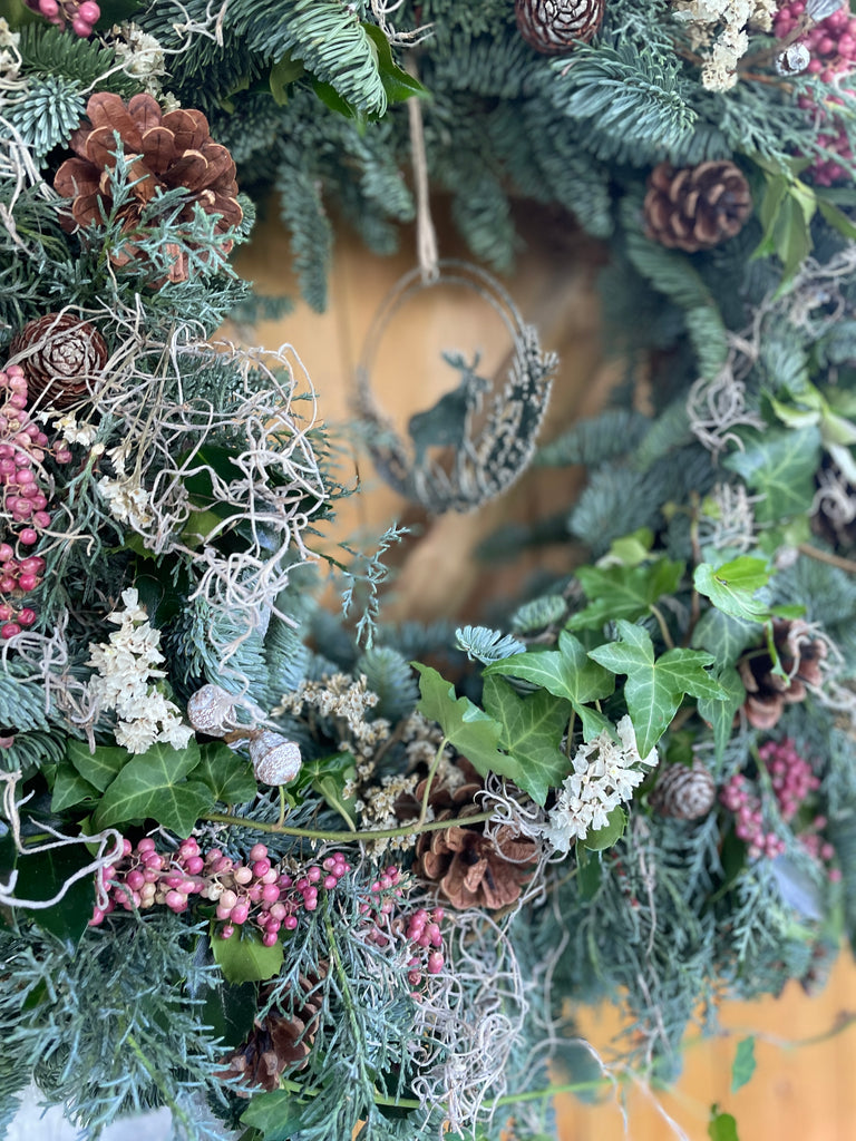 Festive Forest Rustic Christmas Wreath 