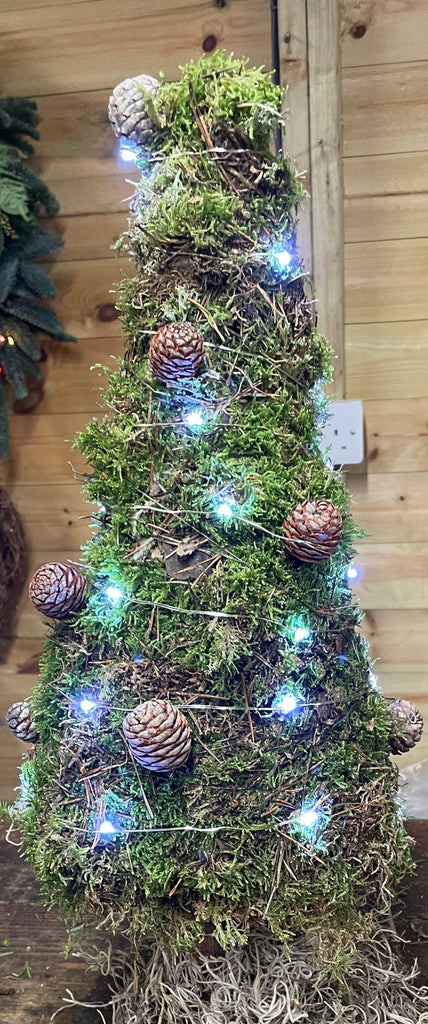 The Rustic Christmas Tree with LED lights 